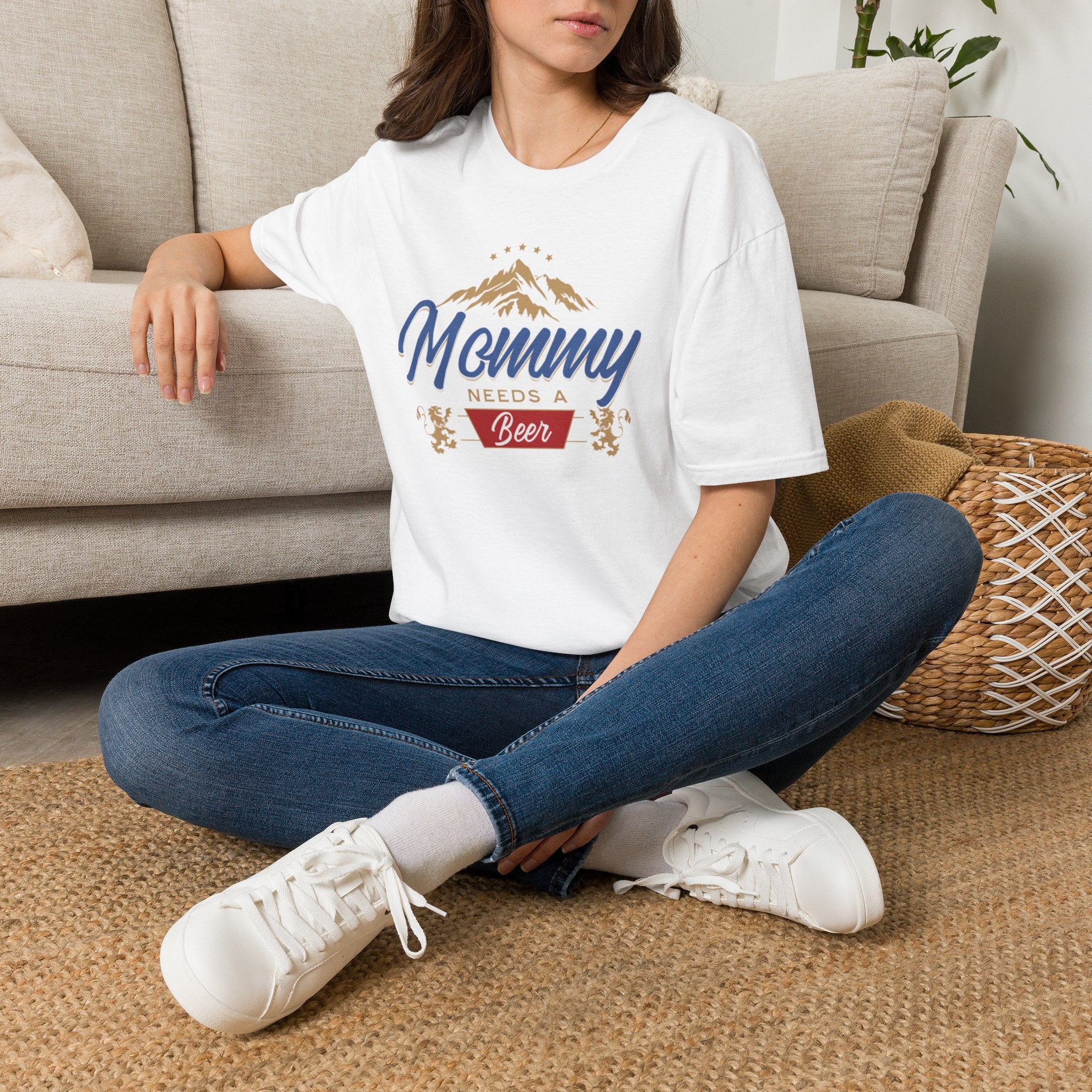 Mommy Needs a Beer T-Shirt, Funny Gift for Moms, Unisex Softstyle Tee, Casual Wear, Summer Vibes, Birthday, Mother's Day