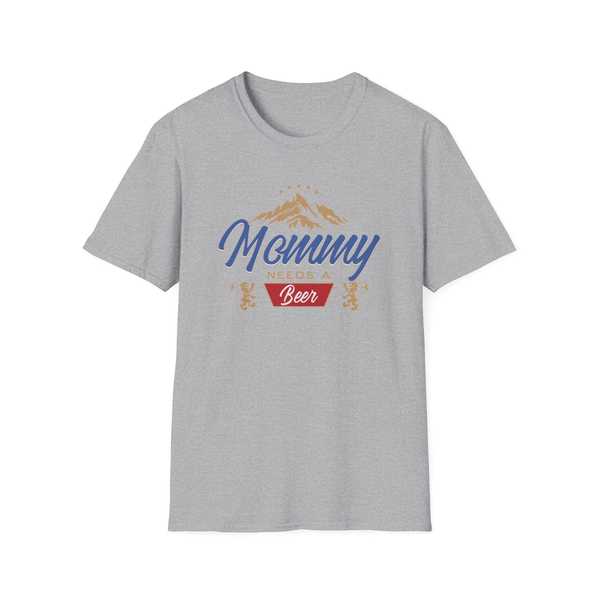 Mommy Needs a Beer T-Shirt, Funny Gift for Moms, Unisex Softstyle Tee, Casual Wear, Summer Vibes, Birthday, Mother's Day