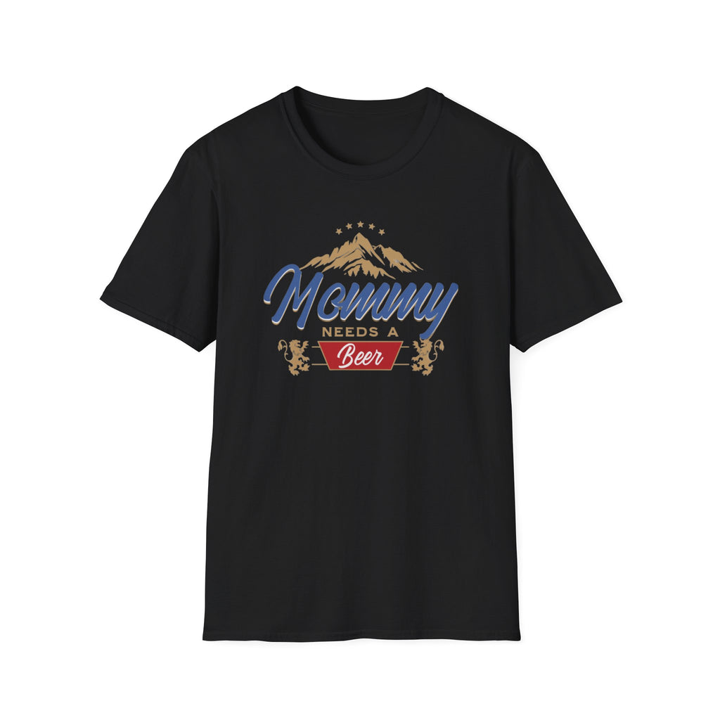 Mommy Needs a Beer T-Shirt, Funny Gift for Moms, Unisex Softstyle Tee, Casual Wear, Summer Vibes, Birthday, Mother's Day