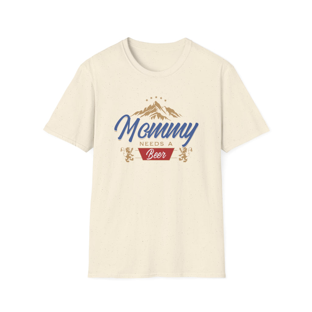 Mommy Needs a Beer T-Shirt, Funny Gift for Moms, Unisex Softstyle Tee, Casual Wear, Summer Vibes, Birthday, Mother's Day
