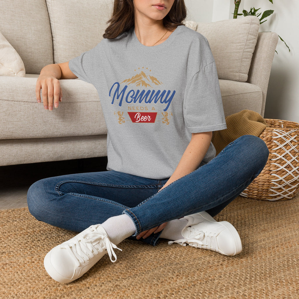 Mommy Needs a Beer T-Shirt, Funny Gift for Moms, Unisex Softstyle Tee, Casual Wear, Summer Vibes, Birthday, Mother's Day