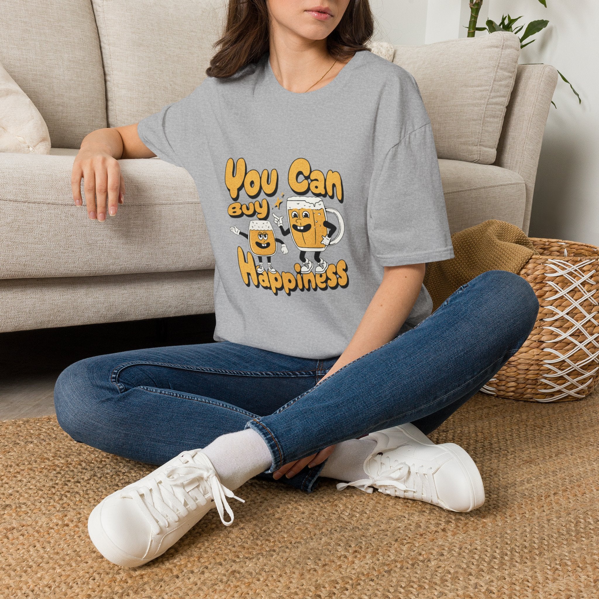 Beer Lover Unisex Softstyle T-Shirt, Funny Drinking Tee, Cartoon Beer Shirt, Gift for Beer Enthusiast, Alcohol Graphic Tee